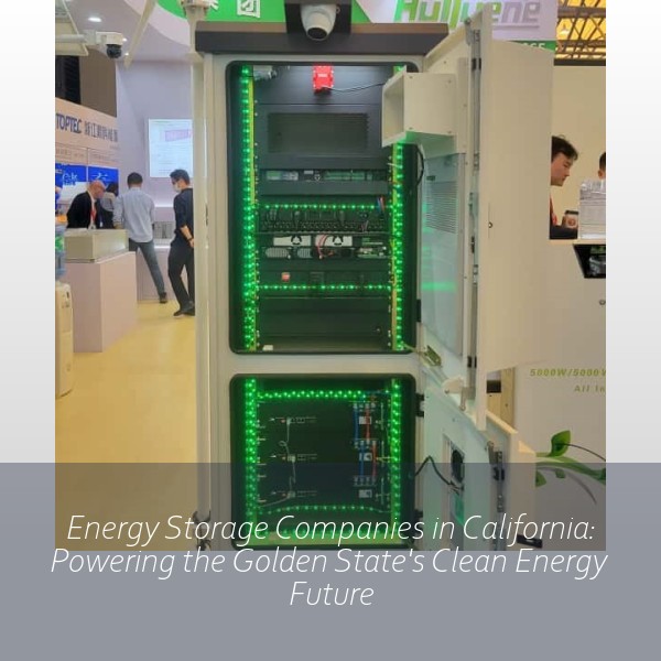 Energy Storage Companies in California: Powering the Golden State's Clean Energy Future